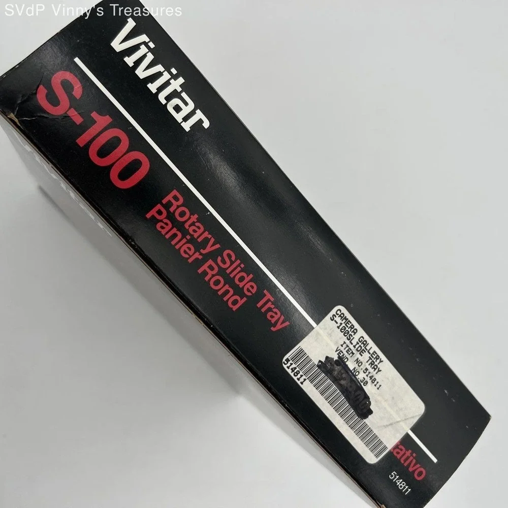 Vintage Vivitar S-100 Rotary Slide Tray 100 Capacity NOS CIB for 2x2 Slides